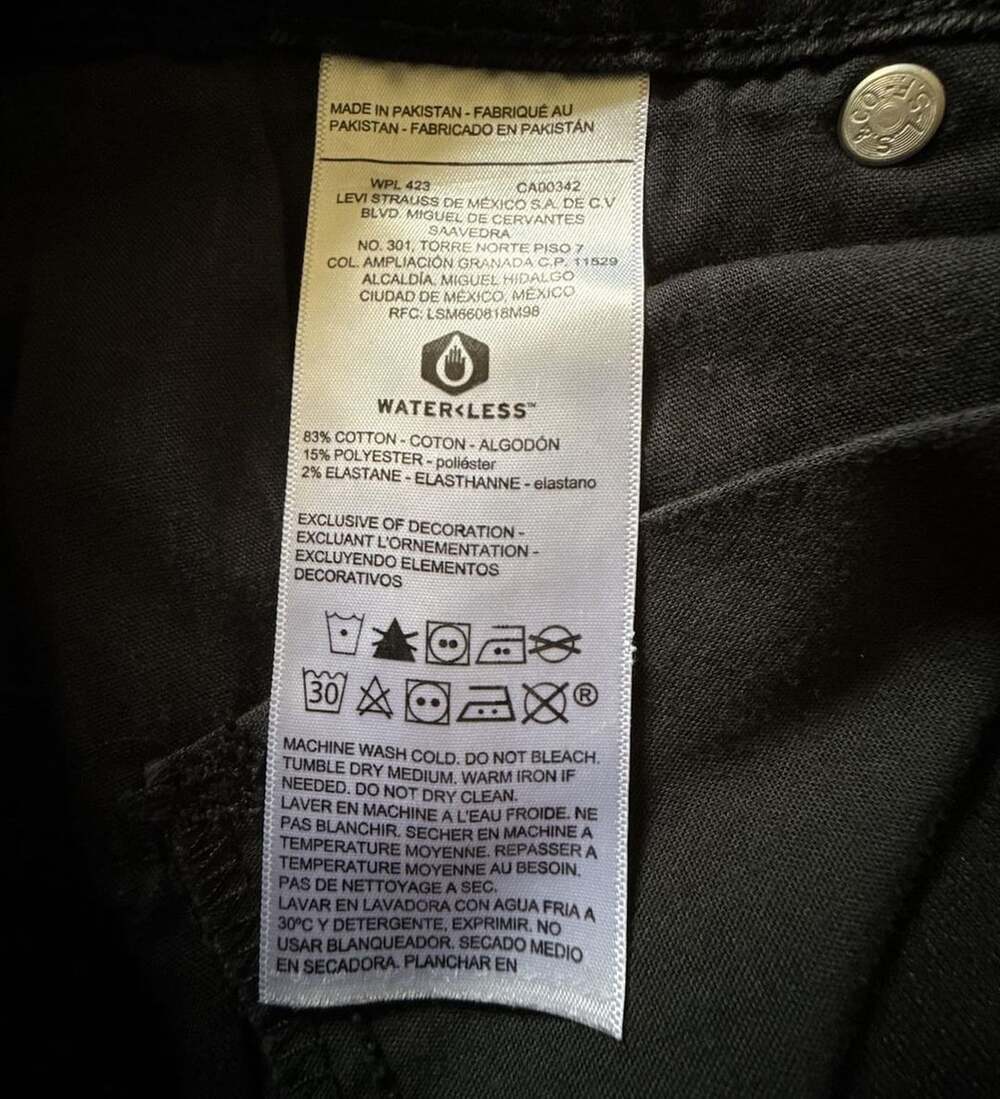 Signature by Levi Strauss & Co. High Rise Skinny Size 10L W30 L32 Black Jeans - Picture 5 of 6